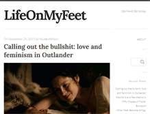 Tablet Screenshot of lifeonmyfeet.com